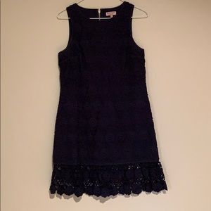 Juicy Couture Navy Lace Crochet Dress